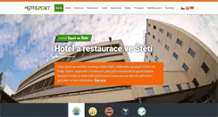 Desktop Screenshot of hotelsport-steti.cz