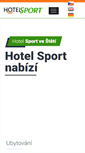 Mobile Screenshot of hotelsport-steti.cz